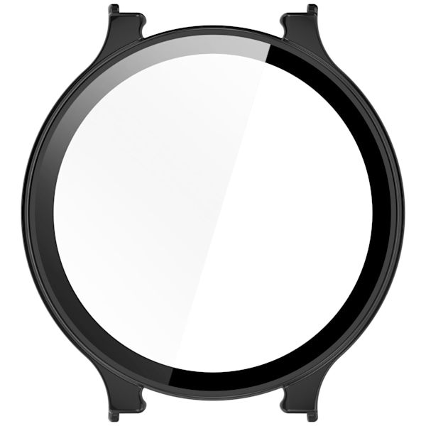 Suojakotelo Garmin Lily 2 Activelle, jossa karkaistua lasia oleva näytönsuoja Musta