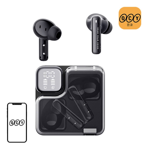 TWS QCY MeloBuds Neo T31 -kuulokkeet (mustat)