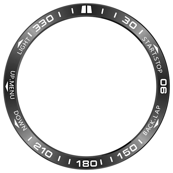Garmin Tactix 8 51mm Solar Bezel - Sort rustfrit stål