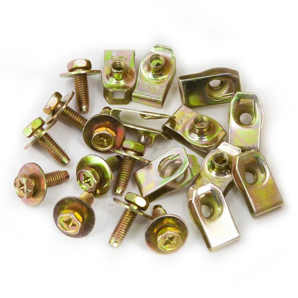 U-Clip Jernpladefastgørelser 50-Piece