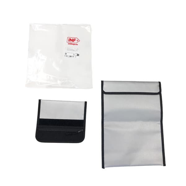 Brandsäker och vattentät dokumentväska (2-pack, stor + liten)