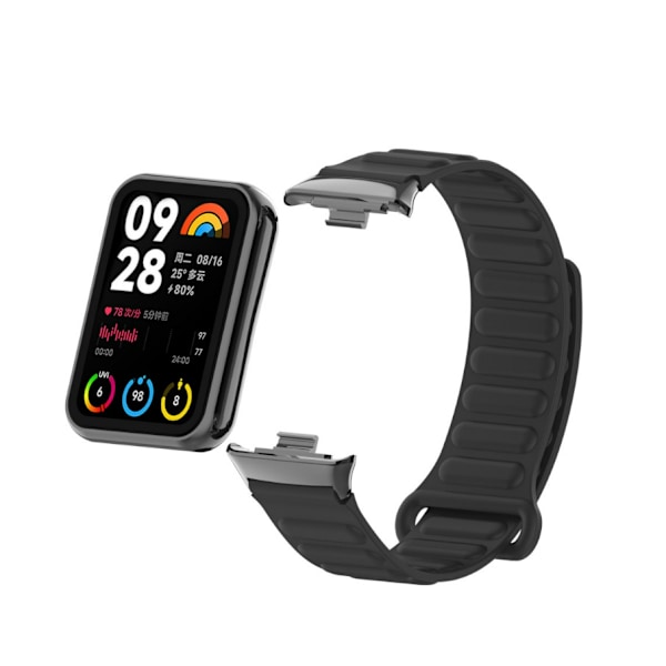 Silikone urrem til Xiaomi Band 9/8 Pro Sort