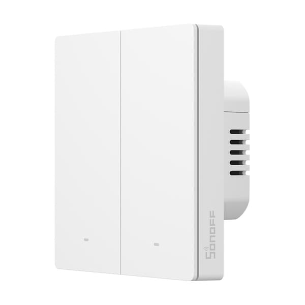 Sonoff ZBM5-2C-86W Zigbee touch vægkontakt 2-kanal - smart lysstyring til hjemmet med eWeLink, Alexa og Google Home understøttelse