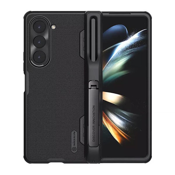 Nillkin Super Frosted Shield Fold-Pen-fodral för Samsung Galaxy Z Fold 5 (svart)