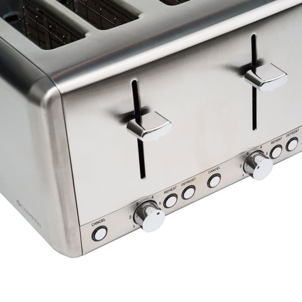 Brødrister 4 skiver 1850W BR420 Rustfrit stål
