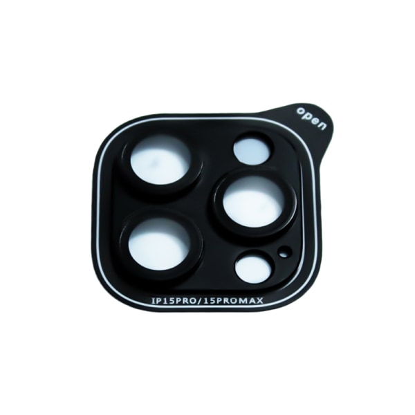 Frosted kamera linsebeskytter til iphone15Pro/iphone15 Pro Max Sort
