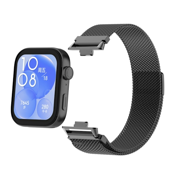 Huawei Watch Fit 3 Sport Loop -ranneke Musta
