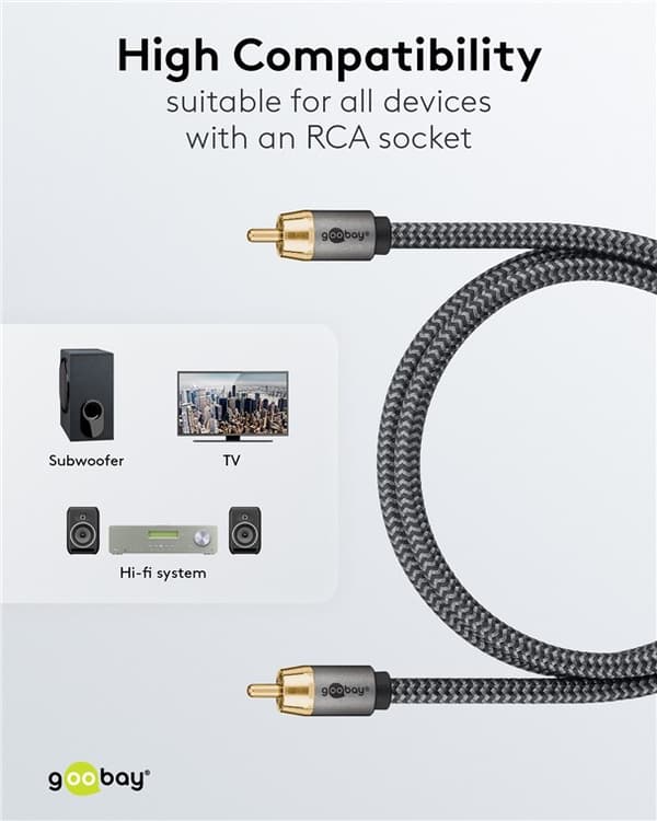 Mono RCA-kaapeli, 5 m