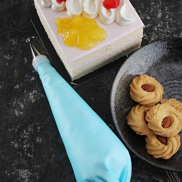 36-delars set med rostfria spritstyllar och silikonpåsar kompatibelt med cake decorating verktyg