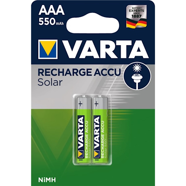 AAA (Micro)/HR03 (56733) laddningsbart batteri - 550 mAh, 2 st. blister