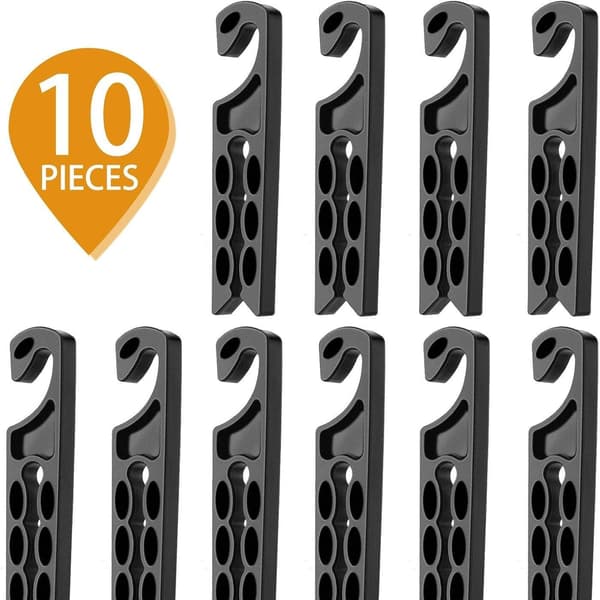 10-pack Bil Luftventil Krok Hängare - Universal Clip för Tillbehör, Väskor, Paraplyer och Matvaror