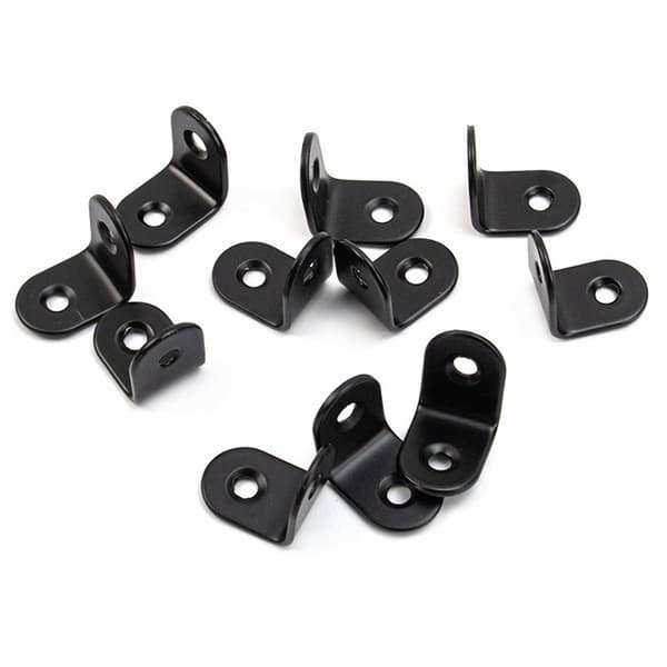 Vinkeljärn Vinkelfäste för hörn 12-pack Black Black