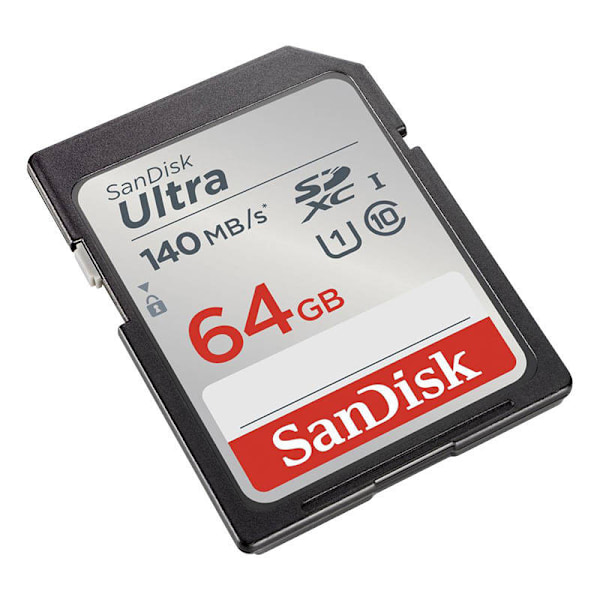Muistikortti SANDISK ULTRA SDXC 64GB 140MB/s UHS-I Class 10 (SDSDUNB-064G-GN6IN)