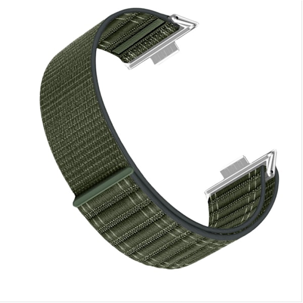 Stilfuld Vævet Nylon Loop til Huawei Watch Fit 4/Fit 3 Grøn