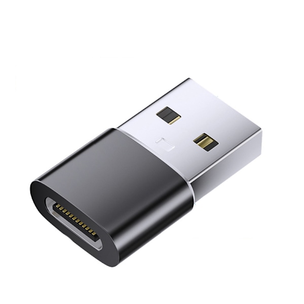2-pack USB C till A-adapter (ensidig glöd), svart
