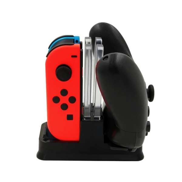 Charging Station Controller Laddare för Nintendo Switch Joy-con Svart