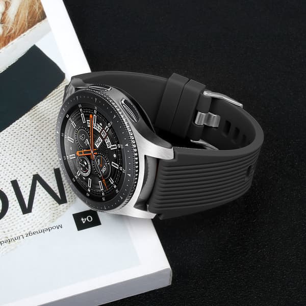 Armbånd Samsung Galaxy Watch 46 mm silikone sort S S
