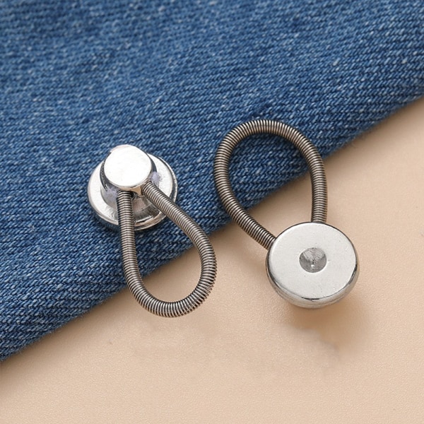 12-pack midjeförlängare för jeans – No Sew Knappförlängare 10 mm