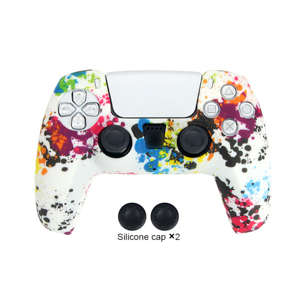 Camouflage silikonfodral för PS5-kontroller C