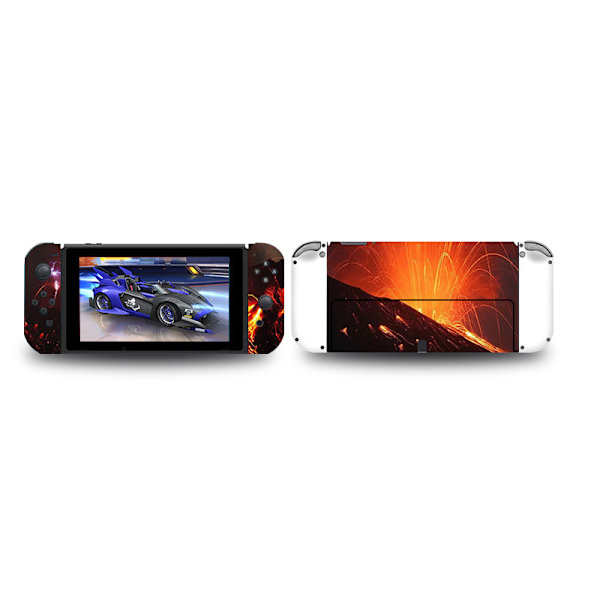 Nintendo Switch OLED-skin Sort+orange
