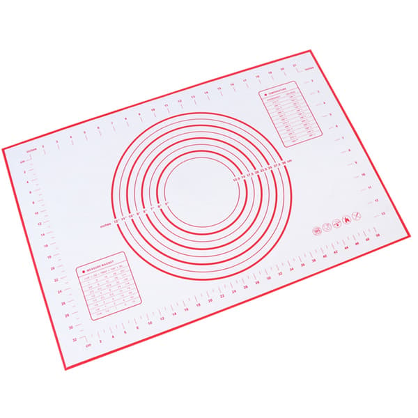 Silikon Bakmatta 60x40cm (2-Pack) - Non-Stick, Tjock, med Mätningar för Perfekt Bakning