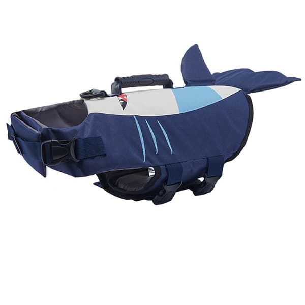 Redningsvest til hunde, kæledyrsflydevest med reflekterende striber Blue L Blue L