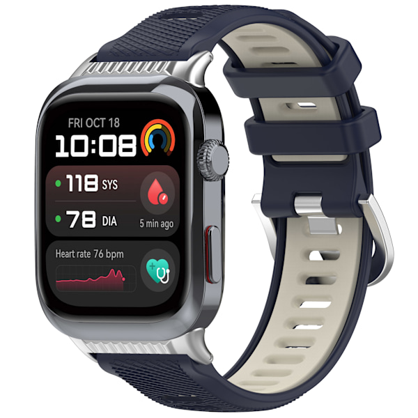 Stilfuld silikonerem til Huawei Watch D2 Blue Blue