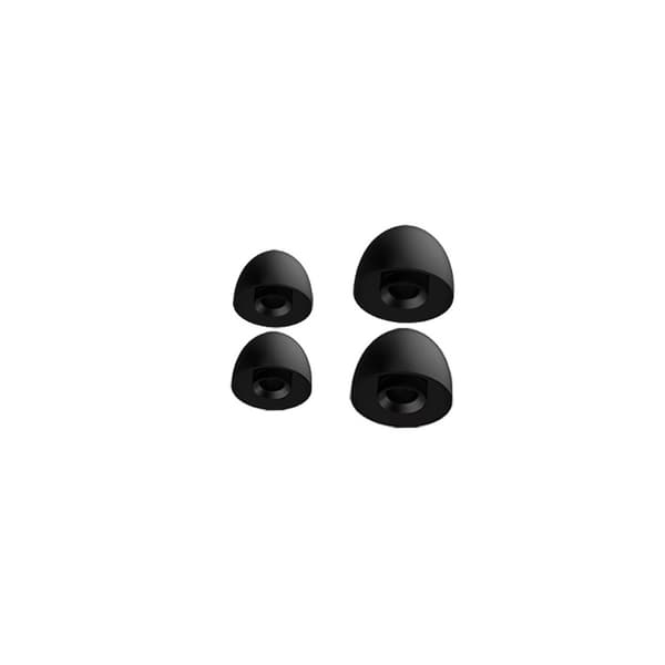 Støjdæmpende ørepropper i silikone for komfortabel og rolig søvn Black + Silver Black + Silver