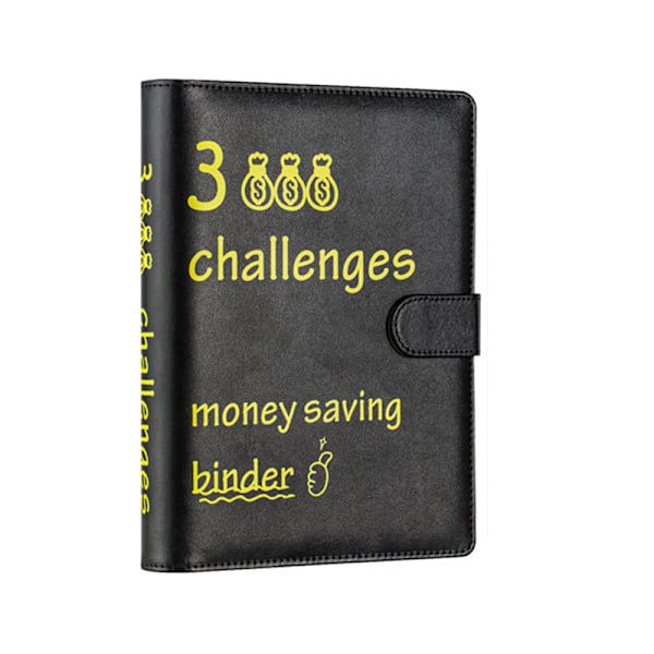 100 dages pengeudfordringsbinder - A5 konvolutsystem Sort