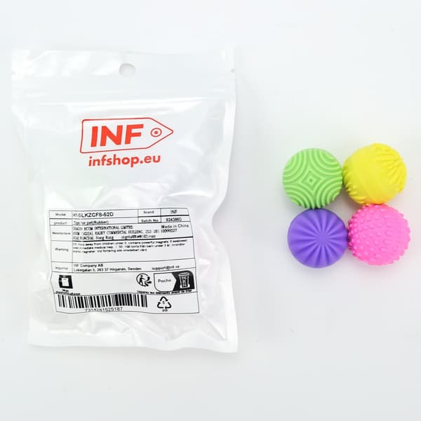 Silikone magnetiske fidgetbolde 4-pak — bløde silikonebolde til fingertopmassage, stille bordbrug og magnetisk taktil leg