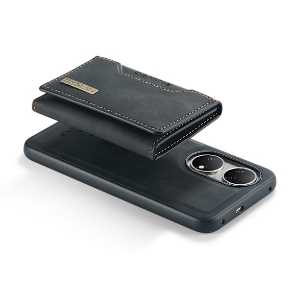 Kolmitaittoinen lompakkokotelo Huaweille Huawei P50 Musta