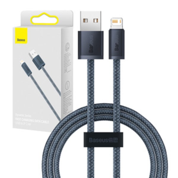 Baseus Dynamic Series-kabel USB till Lightning, 2,4A, 2m (grå)