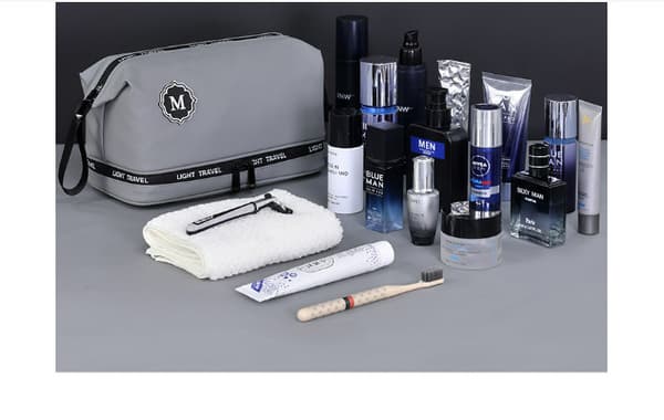 Herrarnas Resenecessär - Vattentät Hängande Dopp Kit Grey Grey