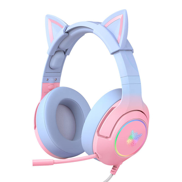 ONIKUMA K9 7.1 Gaming-hovedtelefoner Pink og Blue