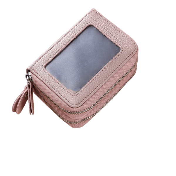 Plånbok / Korthållare med RFID-Skydd Pink Pink
