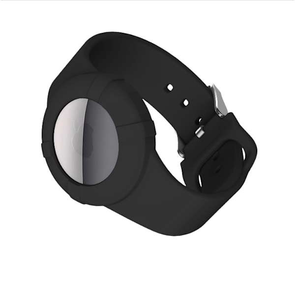 Silikonisuojakotelo Apple AirTagille Musta L
