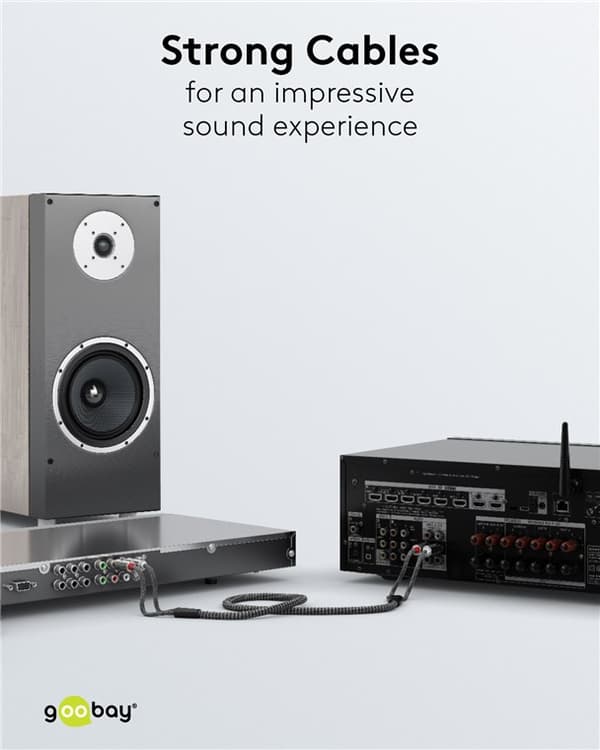 Stereo RCA-kaapeli, 3 m