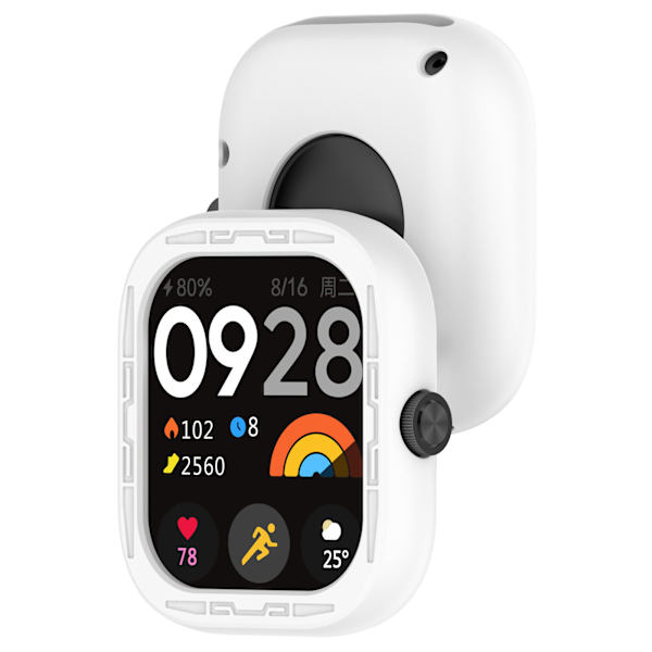 Silikoninen suojakuori Redmi Watch 4:lle Valkoinen