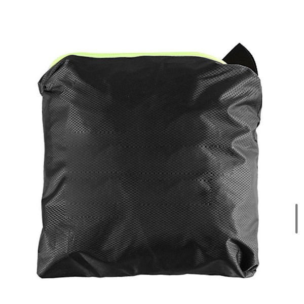Vandtæt regnponcho - sort polyester PU Sort