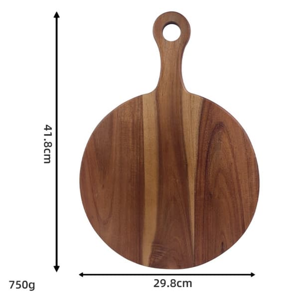 Akaciaskärbräda 41.8x29.8x1.5cm - solid träskärbräda för kök, ost och chark, portabel serveringsbricka för hem och camping