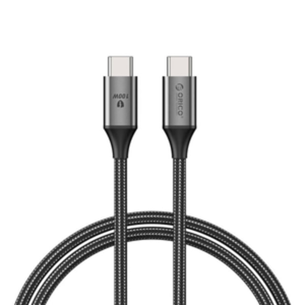 Orico 100W USB-C til USB-C ladekabel (sort)