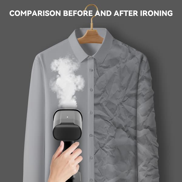 Dual-use Steam Iron Portable steamer, Black Black
