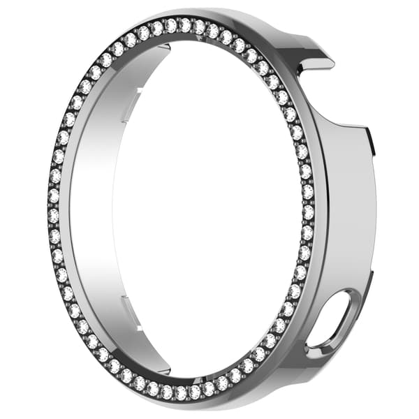 Huawei Watch GT5 Pro 42mm Skyddsfodral med Strassdetaljer Silver Silver