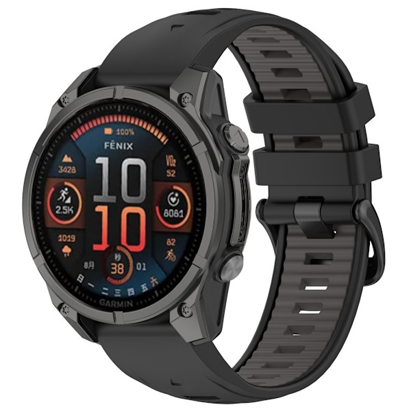 Garmin Fenix 8 43MM urrem - 20MM Sort+grå