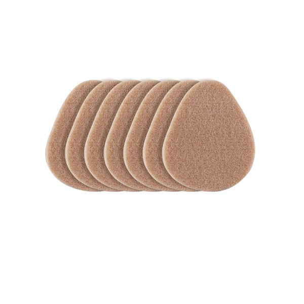 Persikan muotoiset jalkatyynyt (5 paria) Beige