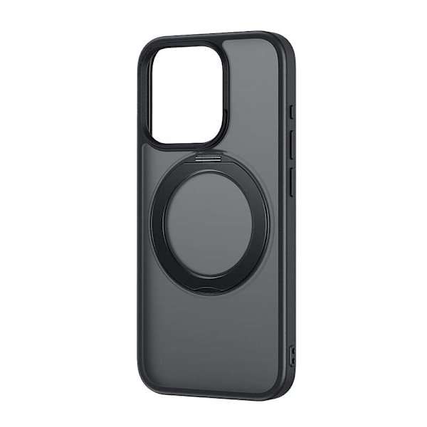 Telefonetui Baseus SkyRing Magnetic med stativ til iP 13 Pro + hærdet glas og rengøringssæt (sort)