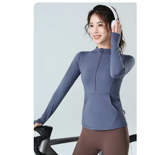 Sömnlös Yogatopp för Löpning, Pilates & Yoga - Blå