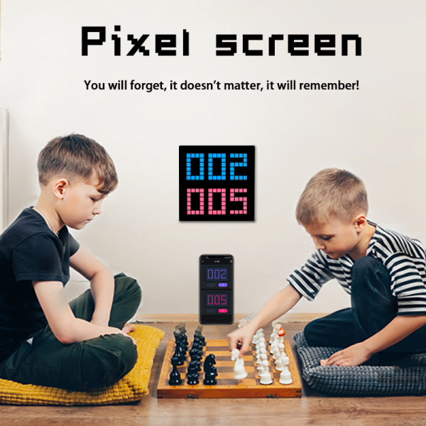 LED-pixelskärm Anpassat textmönster Animation Programmerbara displaylampor Svart