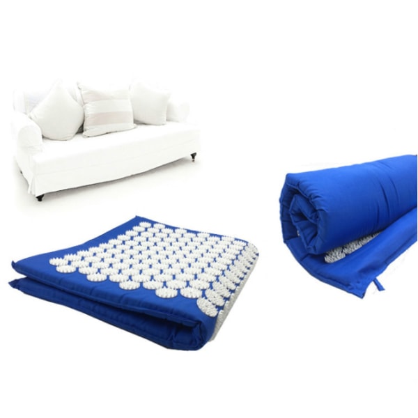 Kynsimatto tyynyllä hierontaan ja rentoutumiseen Sininen