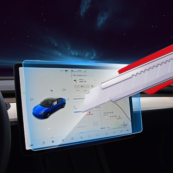 Hærdet glasskærmbeskytter til Tesla Model 3 / Model Y